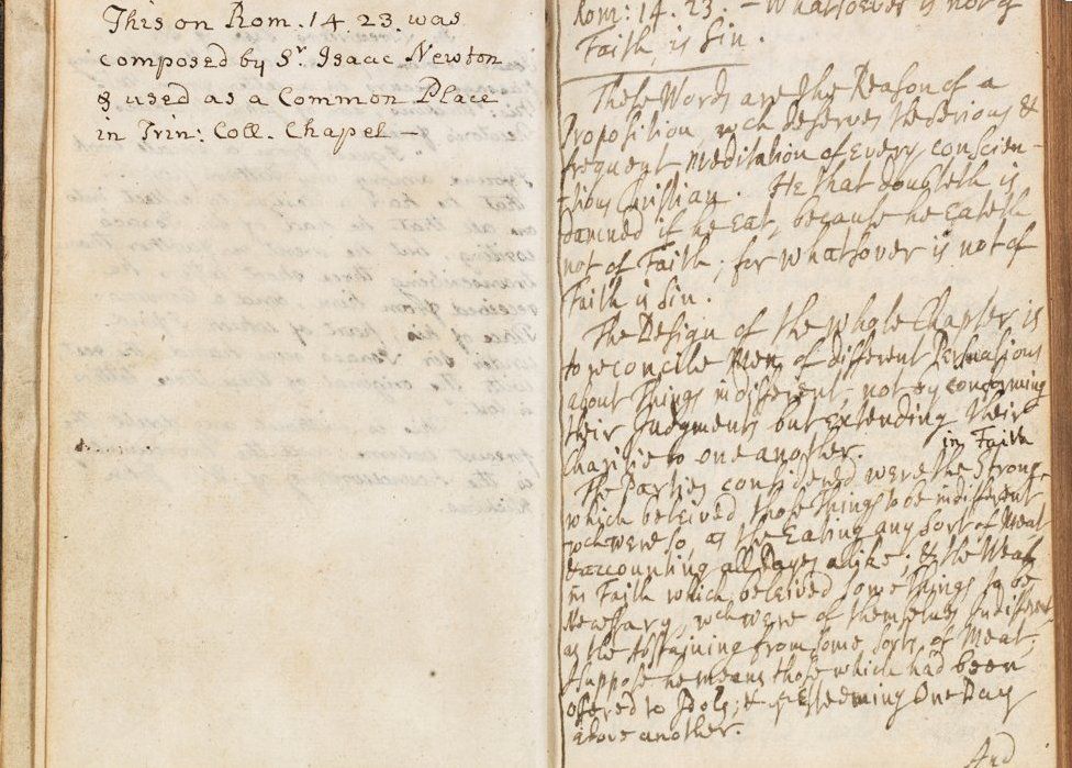 Lost Isaac Newton writings added to Cambridge University collection